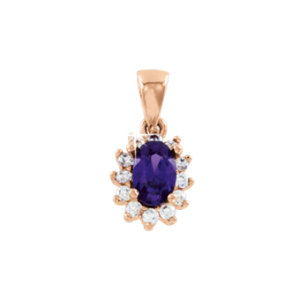 Anhänger mit Amethyst und Zirkonia