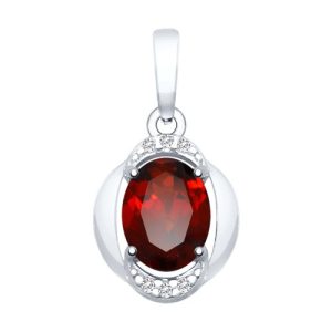 Ahnhänger mit Granat und Zirkonia