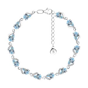 Armband mit Topasen und Zirkonia