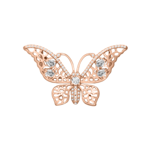 Brosche Schmetterling mit Zirkonia