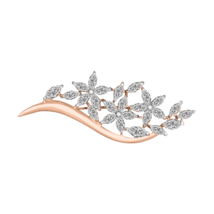 Brosche mit Zirkonia