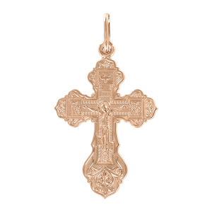 Vergoldeter Anhänger Kreuz
