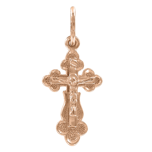 Vergoldeter Anhänger Kreuz