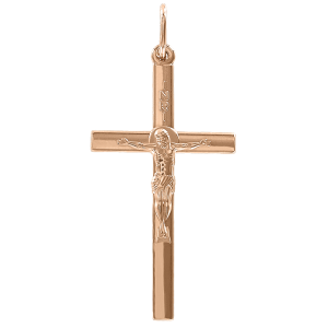 Vergoldeter Anhänger Kreuz