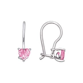 Ohrhänger mit rosa Zirkonia