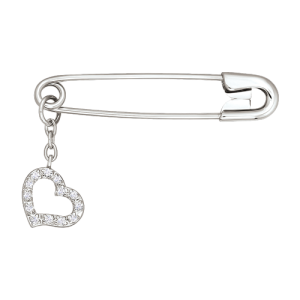 Brosche mit Zirkonia