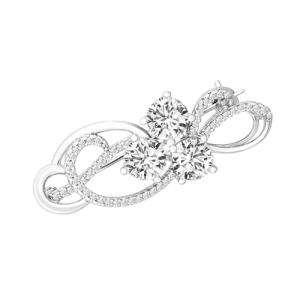 Brosche mit Zirkonia