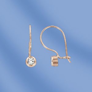 Серьги с фианитом