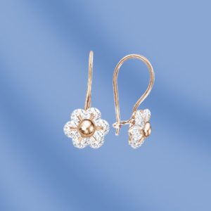 Серьги с фианитом