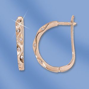 Серьги с фианитами