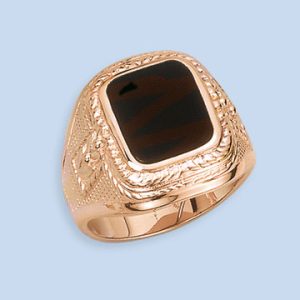 Herrenring mit Onix