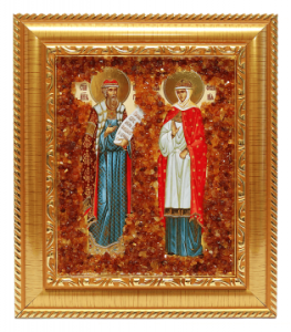 Orthodoxe Ikone "Petra und Fevronia"