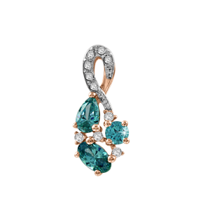 Подвеска с фианитами Swarovski