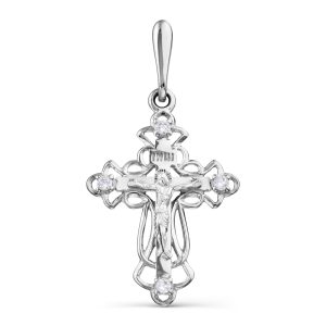 Anhänger - Kreuz mit Zirkonia